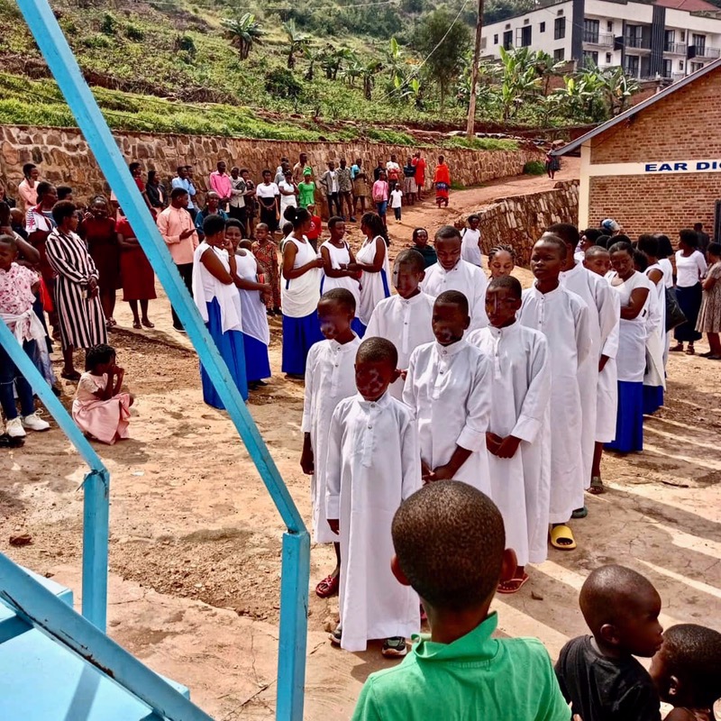 Baptismal service in Rubungo parish